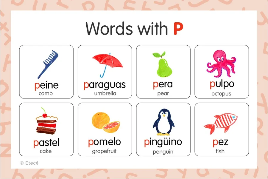 Spanish Words That Start with P