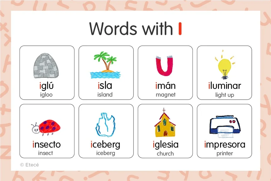 Words in Spanish That Start with I