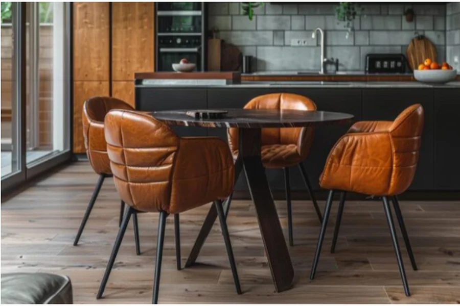 Why Leather Works Well for Busy Dining Rooms