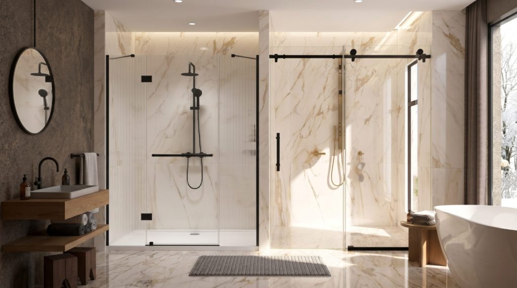 Is a Frameless Sliding Glass Shower Door Right for Your Layout?